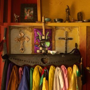 ancestral elevation ceremony, develop a stronger connection, Spiritual teachers voodoo, temple de la luna, scarfs,